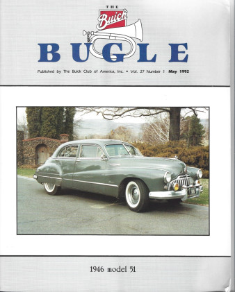 THE BUICK BUGLE 1992 MAY - '46 MODEL 51, '70 44637 GSX